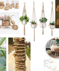 Collection of crafts and decor items using Natural Sisal Rope One Quarter Inch Thick 328 Feet 100 Meters Heavy Duty Twine