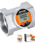 3 Inch Waterproof Outdoor Ready Water Flow Meter IP68 Digital Inline Fuel Flowmeter with NPT Thread for liquids