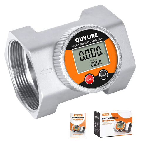 3 Inch Waterproof Outdoor Ready Water Flow Meter IP68 Digital Inline Fuel Flowmeter with NPT Thread for liquids