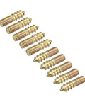 Twenty Pack M6x25mm Carbon Steel Hanger Bolts For Wood Furniture Featuring Heavy Duty Double Ended Threads With Rock Solid Grip