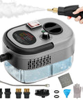 2500W Handheld Steam Cleaner Rapid Heat Up In 10 Seconds With 3 Bar High Pressure Steam For Auto Detailing And Home Cleaning