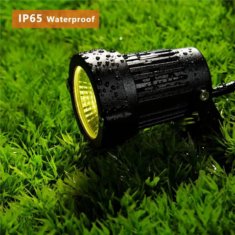 Outdoor Landscape LED Lighting 5W Waterproof Garden Lights COB LED Spotlights With Spiked Stand For Lawn Decor Lamp Wet on Grass