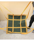 Heavy Duty Cargo Net Rock Solid Tear Resistant Lifting And Haulin Sling For Pallets 1.5 To 2 Ton Capacity 100X100 Cm shown being held.