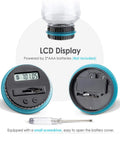 Big Digital Coin Counter Piggy Bank With LCD Display One Point Eight Liter Capacity Holds 800 To 1000 US Coins Blue Money Jar details