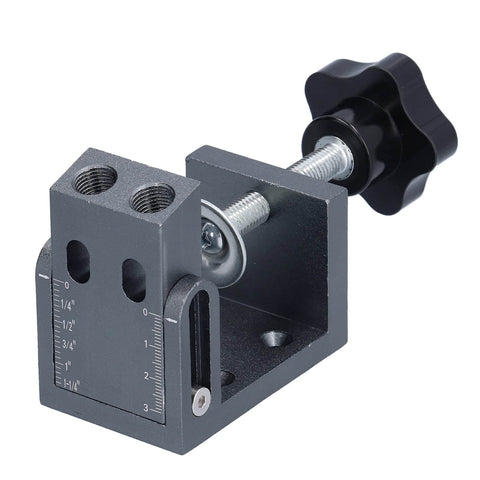 52 Piece Oblique Pocket Hole Jig Kit With 15 Degree Adjustable Drilling Guide Positioner for woodworking, aluminum alloy
