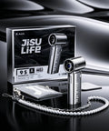 Portable Handheld Turbo Fan With High Speed Air 22H Max Cooling Time 9 Blade Turbine 5 Gear Wind 5000mAh Chrome Finish
