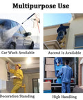 Foldable Scaffold Platform With Adjustable Height And Length, Heavy Duty Work Tower For Home Repair, Car Washing Station, Portable Stepladder Setup Delivers That No Sweat Performance in action for car wash, home decoration, and high handling tasks.