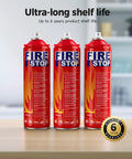 Three Pack Fire Extinguishers For Home, Kitchen, Car, And Boat With Mounting Brackets, Compact Portable ABCK Class Extinguishers