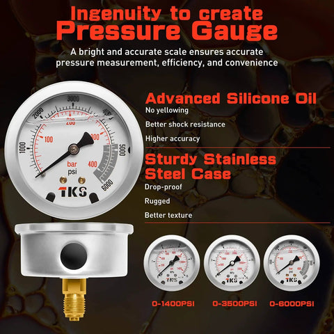 Hydraulic Nitrogen Accumulator Charging Kit With Seven Adapters And Three Gauge Readouts for pressure measurement.