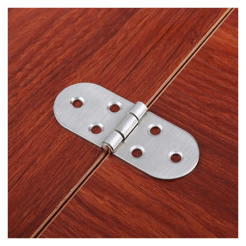 Rotating Concealed Hinge Door Fittings One Piece Stainless Steel Flap Hinge on wooden cabinet