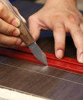 Badass Woodworking Marking Knife Built Tough With A Razor Sharp Double Bevel Blade And Slick Leather Sheath for precise scoring
