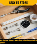 Tough As Nails Low Profile Impact Socket Adapter Set Featuring Heavy Duty Strong Magnets And Stubby Drive Conversion Fits Tight Quarters 4 Piece CRV steel set in a neatly organized toolbox.