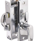 Heavy Duty Chrome Mortise Lock Set With Bolt Reversible Inside Turn Or Outside Key Fits One To One And Three Eighths Inch Doors Zinc Alloy