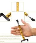 Heavy Duty Belt Tension Gauge Tool With L Shaped Pad Adjustable Up To 10 Pounds For Motorcycle And Car Belts Fast Readout Easy To Use