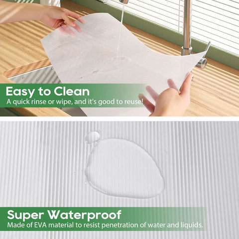 Heavy Duty Non Slip Shelf Liner For Cabinets And Drawers, 12X20 Feet Raised Stripe Mat Keeps Stuff Solid As Rock Without Messy Tape Or Glue, Total Game Changer For Your Kitchen And Office Setup