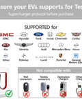 Nacs To Ccs Adapter For Electric Vehicles Providing Zero Stress Plug And Go Supercharger Access With Badass Build Quality And Reliable 500 Amp Dc Fast Charging That Keeps You Rolling Smoothly Everywhere supported EV brands and compatibility chart.