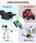 Diagram showing applications of Mini Wireless 12V DC Motor Remote Control Switch with 5V-24V Micro Receiver in various devices