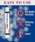 Quick Fix Wood Filler Sticks 3 Pack with instructions for easy use and no special tools needed.