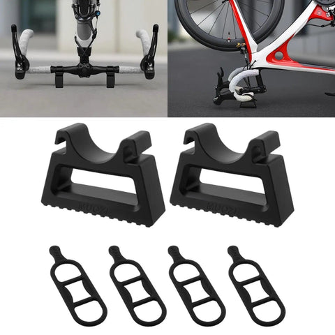 Easy Mount Bike Handlebar Stand And Clamp Bracket For 29 To 34 Mm Grips, lightweight PP material repair stand with bike in use.