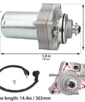 Universal 3 Bolt ATV Starter Motor Fits 50Cc To 125Cc Quad Go Karts Dirt Bikes Pit Bikes Dune Buggies Sand Rails With Line Replacement