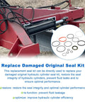 Hydraulic Cylinder Seal Kit For Bush Hog 3.5 Inch Bore 8 Inch Stroke Replacement Part 50017623 with seals and O-rings
