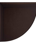 Oil Rubbed Bronze 9 Inch Corner Shower Shelf For Inside Tiled Showers, Bathroom Corner Storage, Flatback Shower Caddy