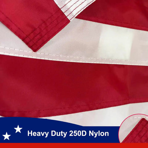 Rugged 3x5 Outdoor American Flags For 250th Anniversary Betsy Ross Style Nylon With Embroidered Stars And Sewn Stripes