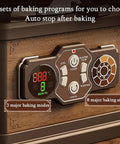 Close-up of the digital control panel showing temperature and settings for the Level Up Your Home Barista Game With This Pro Grade Electric Coffee Bean Roaster.