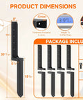 Heavy Duty Fence Post Repair Kit Quick Fix Leaning 4x4 6x6 Wood Posts 4 Pack 13 Gauge Steel Anchors dimensions and package contents
