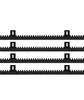 Heavy Duty Reinforced Nylon Gear Rack Kit Built Tough For Sliding Gate Openers 4 Piece Pack With Mounting Hardware Weatherproof And Quiet