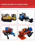 Heavy Duty HdD Horizontal Directional Drilling Machine Boss Level Walk Over Tracker Knockout Performance for Rough Field options shown.