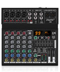 Six Channel DJ Mixer For Home Studio Beatmaking Boss Performance With USB Audio Interface, 99 DSP Effects, Bluetooth