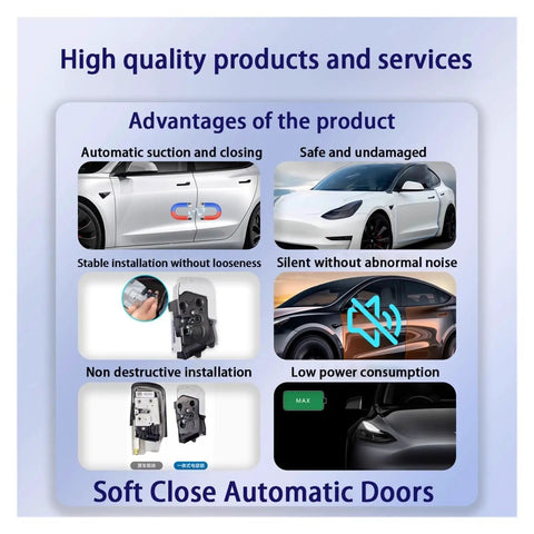 Toyota Corolla Hybrid E170 E180 E210 Automatic Electric Soft Close Door Closer features and benefits diagram