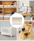 Heavy Duty M6 Bunk Bed Bolts 20 Pack 100 Millimeter Screw Connectors For Cribs Wooden Beds Cots Furniture Replacement Hardware set.