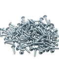 Heavy Duty Pocket Hole Screws 20mm Coarse Thread Self Tapping Fasteners Zinc Coated Case Hardened Steel in a pile.
