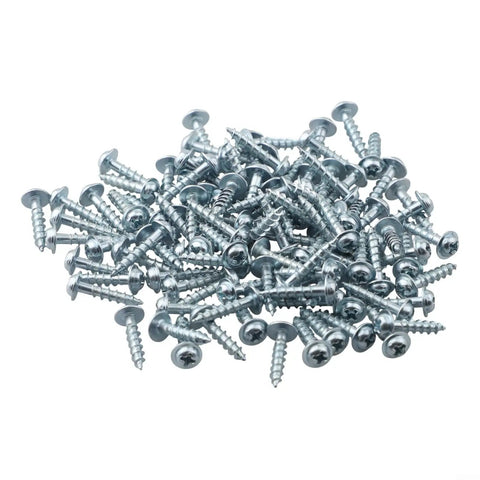 Heavy Duty Pocket Hole Screws 20mm Coarse Thread Self Tapping Fasteners Zinc Coated Case Hardened Steel in a pile.