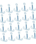 Laboratory Adjustable Rubber Hose Clamps 25 Pack Flow Control Tube Clips Spring Stop Clips for experiments and plumbing