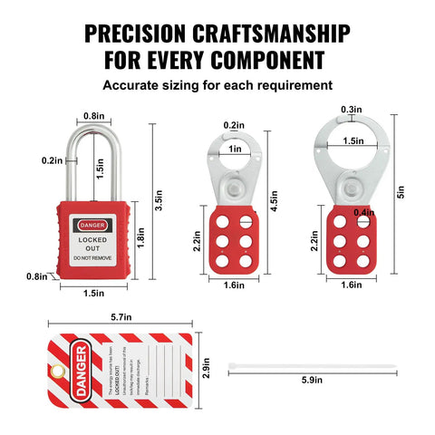 Professional Grade Electrical Lockout Tagout Kit With Heavy Duty Padlocks And Circuit Breaker Locks Built Tough To Keep Your Crew Safe While Locking Systems Down Right Every Time