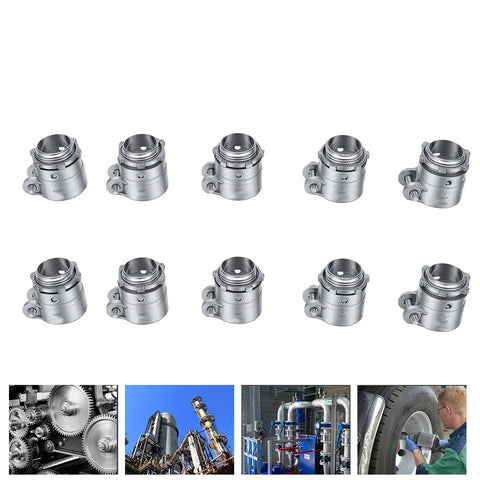 Heavy Duty Zinc Alloy Squeeze Connector 3/4 Inch Conduit Coupling Drop In Ready Design view from multiple angles, showcasing durable construction.