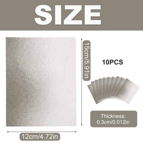 10 Pack Microwave Waveguide Covers 5.9 By 4.7 Inches Mica Sheet Easy To Cut Replacement Heat Insulation Oven Repair Part