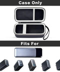 Hard Travel Power Bank Case For Anker USB C Portable Chargers 737 735 736 717 With Half Mesh Cable Pocket and chargers shown