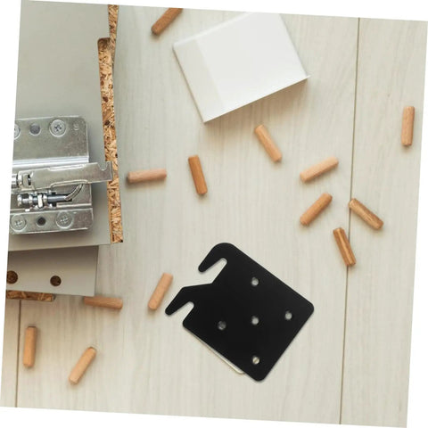 Rock Solid Heavy Duty Bed Frame Brackets And Iron Bed Rail Fasteners Lock It Down Tight, black steel hinge bracket with pins.