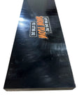 Heavy Duty Poly Cutting Edge For Snow Plows 96 Inch One Piece Replacement showing close-up of black poly material surface.