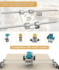 Slab Flattening Jig For DIY Woodworking With Height Adjustable L Carriages And Steel Aluminum Rails 48 Inch Length Heavy Duty