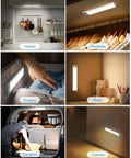 Under Cabinet Lights With Motion Sensor, 35 LEDs Up To 210 Lumens, 3 Color Temperatures in kitchen, wardrobe, drawers, desks, car boot, corridor.
