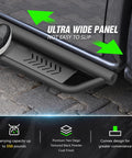 Two Tube Side Steps Compatible With 2021 To 2026 Ford Bronco Four Door with ultra-wide non-slip surface.
