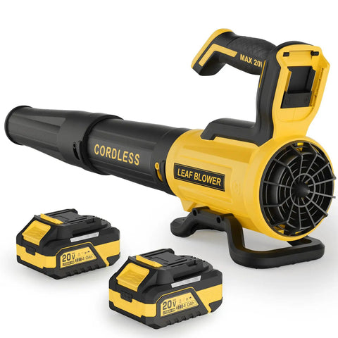 Cordless Leaf Blower With Two 4.0Ah Batteries And Charger, 560 CFM Airflow And 180 MPH Wind, Lightweight 20V Electric Blower