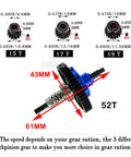 52T Metal Slipper Clutch Spur Gear And Center Drive Shaft Upgrade Kit For 1/10 Slash 4X4 VXL 32-Pitch With 19T 17T 15T Pinions