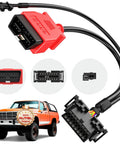 Gotta Have This OBD2 Diagnostic Tool Adapter For 2018 2020 Dodge Ram 1500 2500 Cummins with 16 Pin to 2 Pin OBDII Cable and connectors