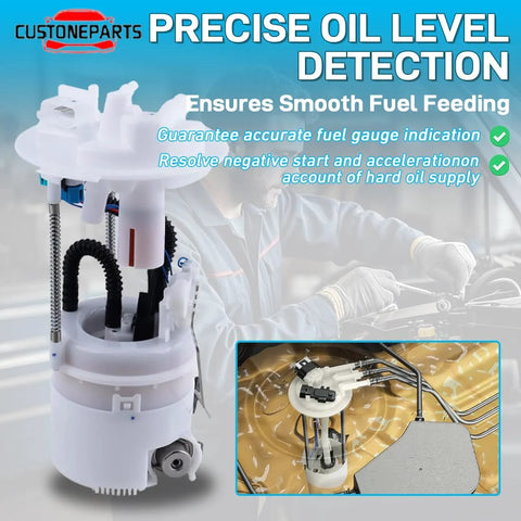 Ford F-150 Electric Fuel Pump Assembly For 4.2L 4.6L 5.4L Engines 2004 2005 2006 2007 2008 Drop-In Easy-Install Replacement Also Fits Lincoln Mark LT 5.4L E2441M 8L3Z9H307D FG0850 P76344M displayed with precise oil level detection text